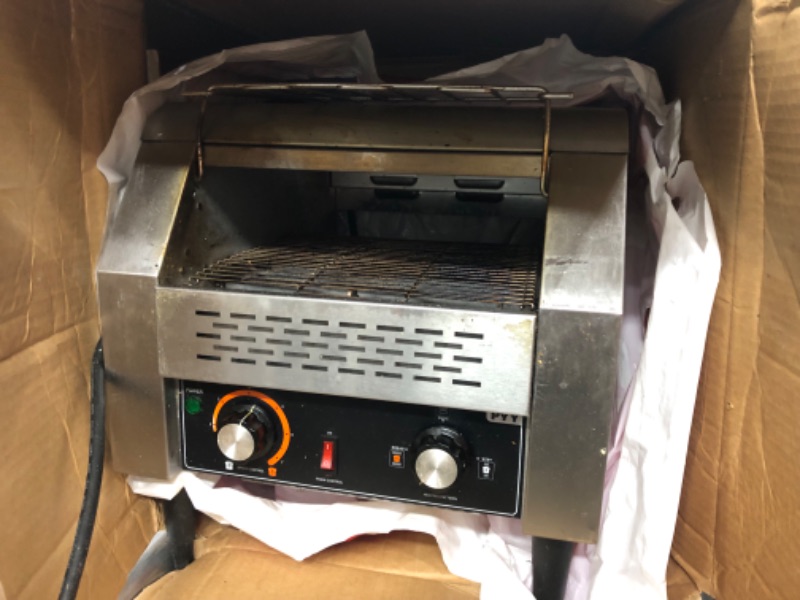 Photo 3 of **PARTS ONLY**, TOASTER DOES NOT POWER ON**
PYY Commercial Toaster 300 Slices/Hour Conveyor Restaurant Toaster for Bun Bagel Bread Heavy Duty Stainless Steel Conveyor Toaster

