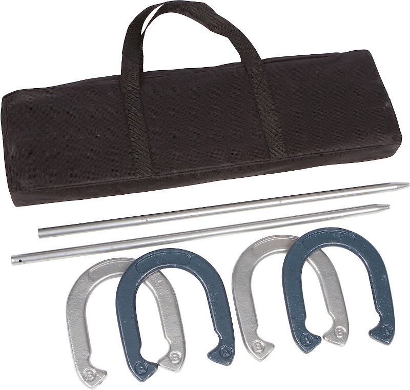 Photo 1 of **ONE HORSESHOE MISSING**
Tailgate 360 Professional Horseshoe Set
