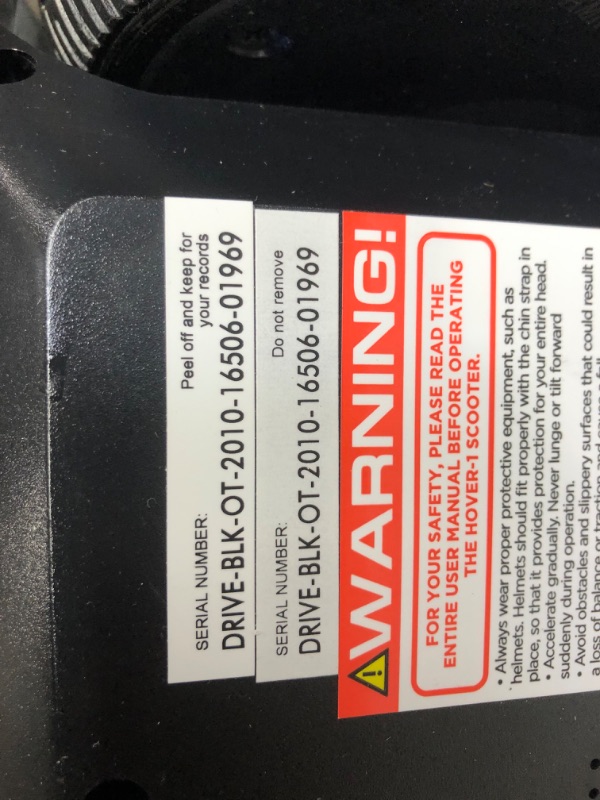 Photo 4 of **SEE NOTES**
Hover-1 Drive Electric Hoverboard | 7MPH Top Speed, 3 Mile Range, Long Lasting Lithium-Ion Battery, 6HR Full-Charge, Path Illuminating LED Lights Black