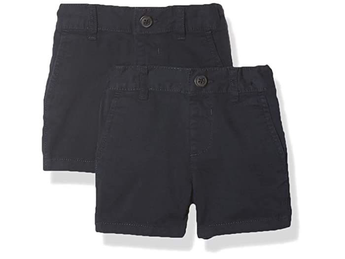 Photo 1 of The Children's Place Baby and Toddler Boys Uniform Chino Shorts 2-Pack in Blue | Size 5 Toddler | 100% Cotton
