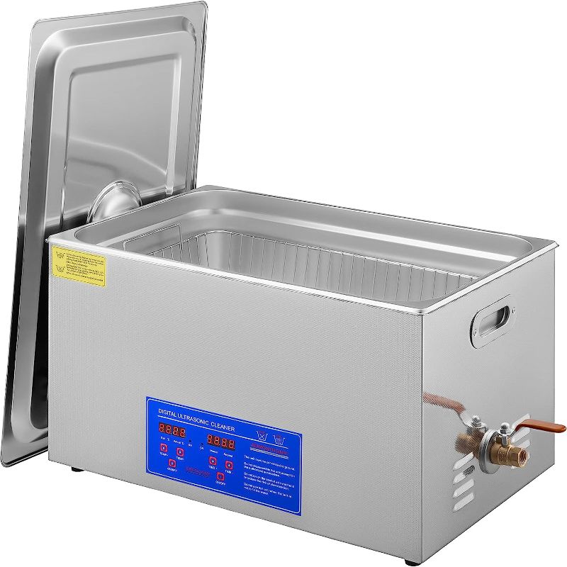 Photo 1 of VEVOR 22L Industrial Ultrasonic Cleaner with Digital Timer&Heater 40kHz Professional Ultrasonic Cleaner 110V with Excellent Cleaning Effect for Wrench Tools Industrial Parts Mental Apparatus
