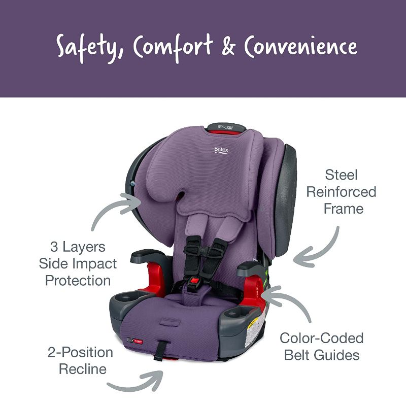 Photo 1 of *COLOR MAY VARY** Britax Grow with You ClickTight+ Harness-to-Booster, Purple Ombre SafeWash
