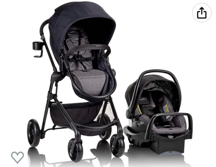 Photo 1 of Evenflo Pivot Modular Travel System With SafeMax Car Seat