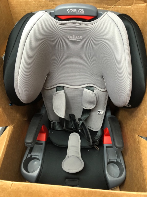 Photo 2 of Britax Grow with You ClickTight Harness-2-Booster Car Seat, Cool N Dry - Cool Flow Moisture Wicking Fabric
