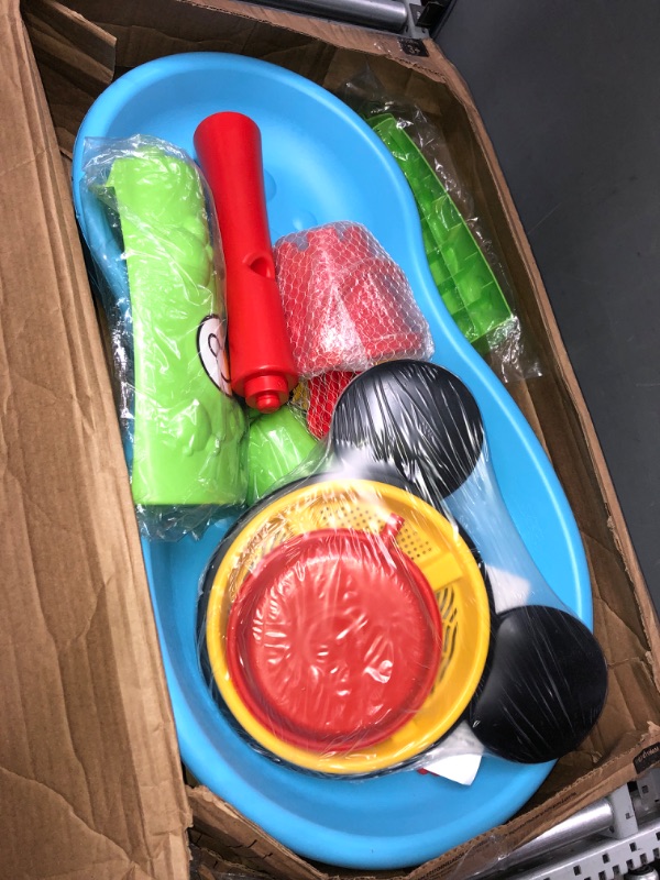 Photo 1 of (LIKE NEW) Disney Mickey Mouse Water Table by Delta Children| 3-Tier Water Play Table with 11-Piece Toy Set | Water Sensory Table + Summer Beach Toys for Outside
