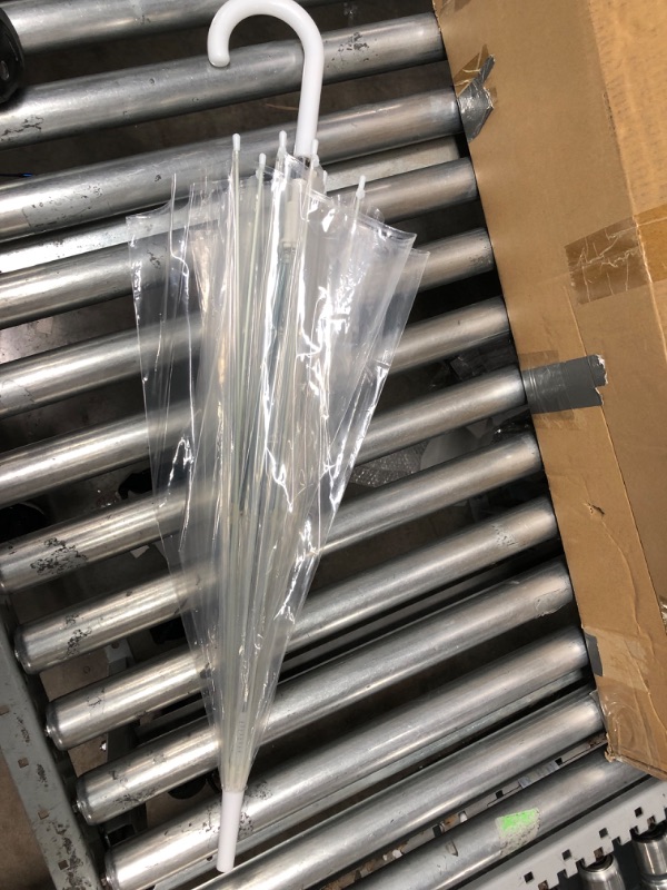 Photo 1 of 20 clear umbrella bundle. 32" clear plastic wedding style