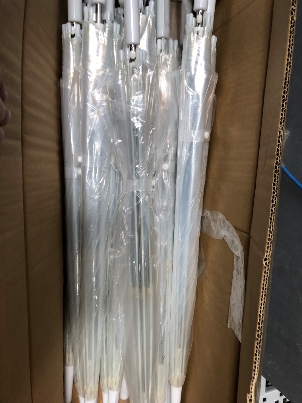 Photo 1 of 20 clear umbrella bundle. 32" clear plastic wedding style