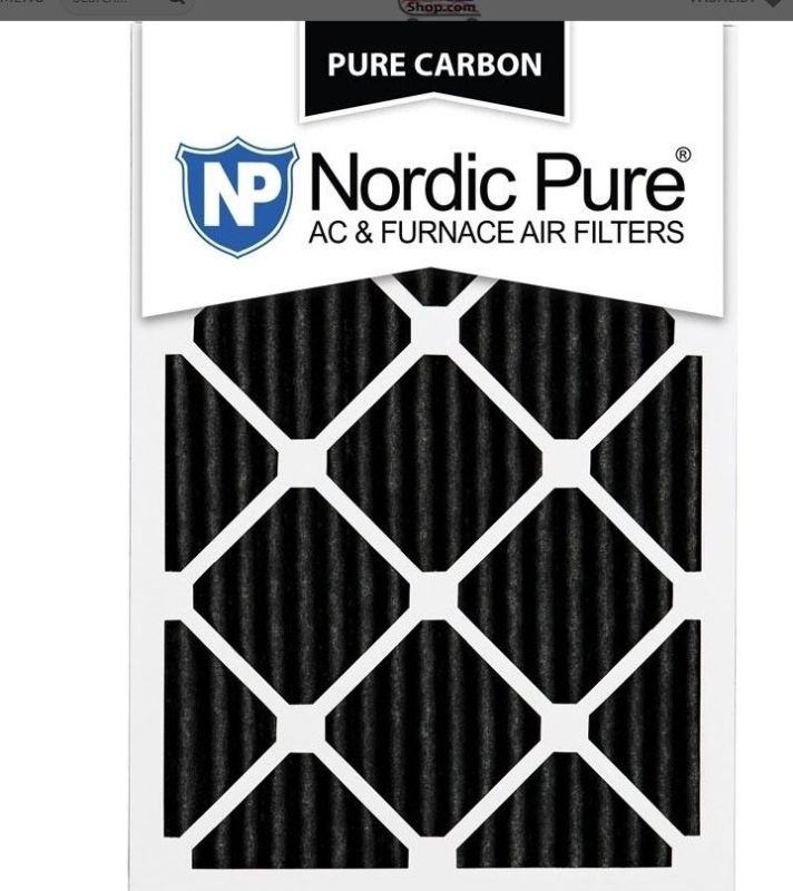 Photo 1 of 12x18x1 Pure Carbon Pleated AC Furnace Filters Qty 6 Made in USA
