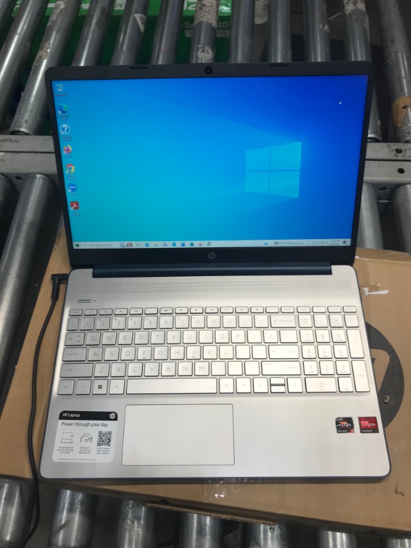 Photo 5 of NEEDS PROFESSIONAL REPAIR 
HP 2022 15.6" FHD Laptop, AMD Ryzen 5-5500U Processor, 16GB RAM, 512GB PCIe SSD, AMD Radeon Graphics, HD Webcam, Bluetooth, Wi-fi, Win 11, Blue, 32GB