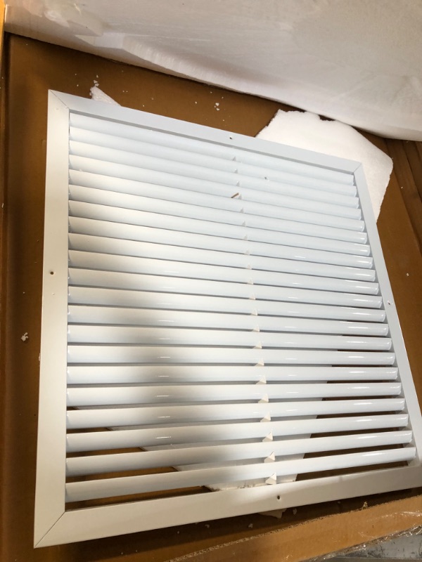 Photo 2 of Air 360 Vent Cover Return Air Grille – 24 x 24 Inch Transfer Grille AC Vent Cover – Durable Rustproof Aluminum Design – Optimal Air Flow – Low Noise Wall Vent for Residential, Industrial Use 24"W x 24"H [Duct Opening]