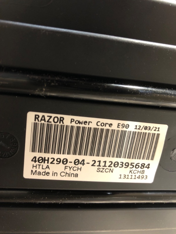 Photo 1 of Razor Power Core E90 Electric Scooter - Hub Motor, Up to 10 mph and 80 min Ride Time, for Kids 8 and Up Pink Standard Packaging