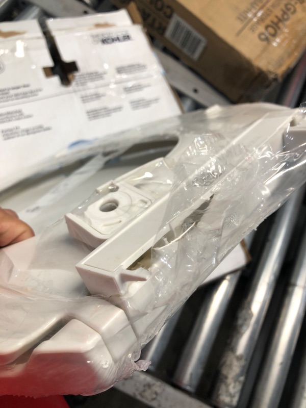 Photo 1 of KOHLER 20110-0 Brevia Elongated Toilet Seat with Grip-Tight Bumpers, Quiet Close, Attach Hardware, Quick-Release Hinges, White Elongated White Quiet-Close