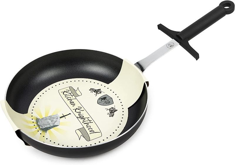 Photo 1 of Kitchen Knighthood Eggslayer Sword Pan: 10-Inch Nonstick Frying Pan Skillet - Guy Gifts & Gifts for Men
