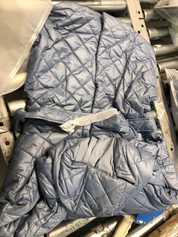 Photo 1 of BTFBM Women Button Down Quilted Jacket Coat 2023 Fall Winter Fashion Belt Pockets Removable Padded Hood Puffer Outerwear
size medium 