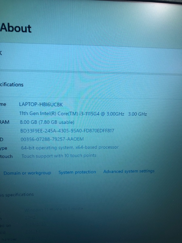 Photo 1 of Lenovo 2022 Newest Ideapad 3 Laptop, 15.6" HD Touchscreen, 11th Gen Intel Core i3-1115G4 Processor, 8GB DDR4 RAM, 256GB PCIe NVMe SSD, HDMI, Webcam, Wi-Fi 5, Bluetooth, Windows 11 Home, Almond
