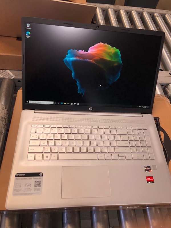 Photo 1 of HP - 17.3" Laptop - AMD Ryzen 5 - 8GB Memory - 256GB SSD - Natural Silver 17-cp0013dx Notebook PC Computer
