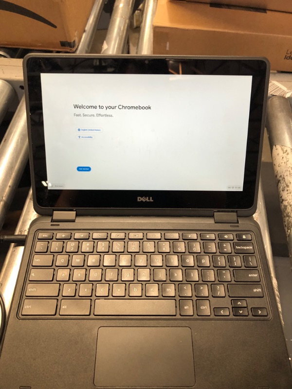 Photo 2 of Dell Chromebook 3189 Laptop, 11.6" HD (1366 x 768) Non-Touch, Intel Celeron N3060, 4GB RAM, 32GB eMMC SSD, Chrome OS (Renewed)
