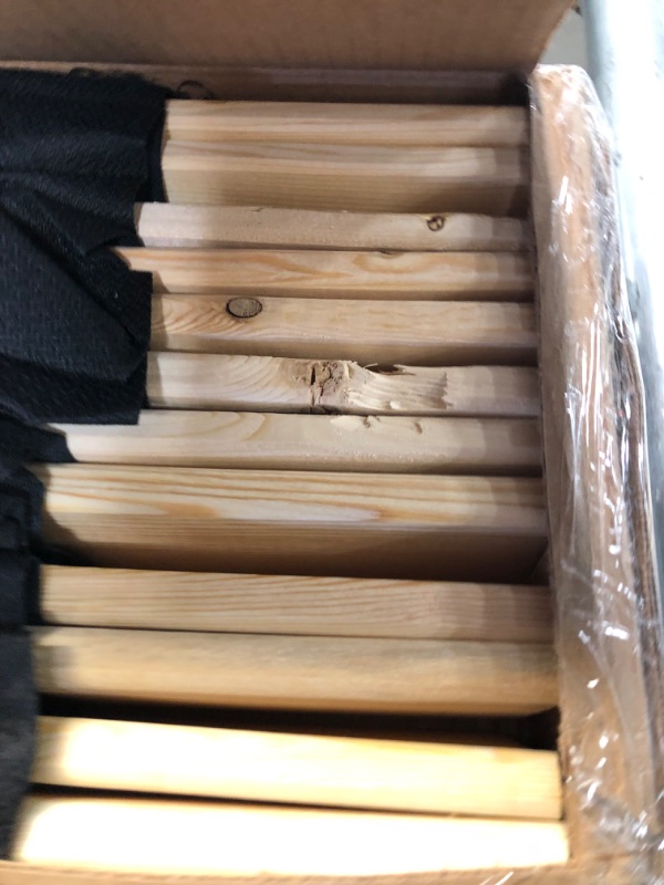 Photo 3 of  Standard Mattress Support Wooden Bunkie Board/Slats, Queen, Beige
