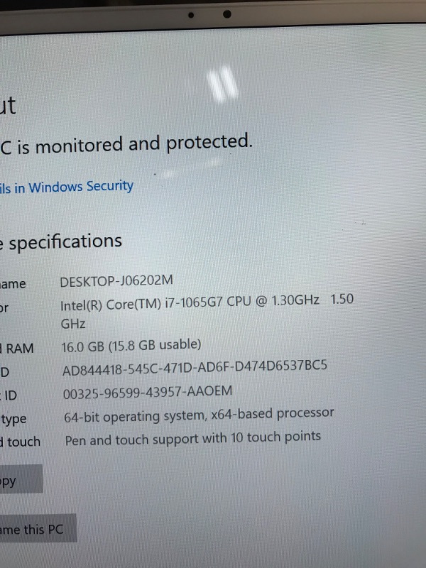 Photo 3 of DELL XPS 13 7390 2-in-1 Laptop, 13.4, FHD (1920 X 1200), Touchscreen, Intel Core 10th Gen i7-1065G7, 16GB LPRAMx, 512GB SSD Onboard, Windows 10 (Renewed)
