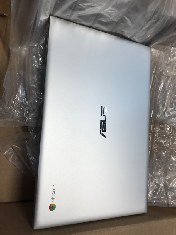 Photo 1 of ASUS 2022 14" FHD Chromebook Laptop, Intel Core M3-8100Y Processor, 8GB RAM, 64GB eMMC Flash Memory, Intel HD Graphics, HD Webcam, Chrome OS, Silver, 128GB Snowbell USB Card
