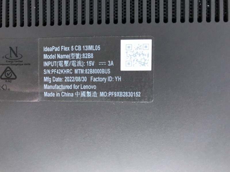 Photo 7 of Lenovo IdeaPad Flex 5
Processo rIntel Celeron 5205U 2 x 1.9 GHz, Comet Lake-U
Graphics adapter Intel UHD Graphics 620
Memory4 GB  
Display13.30 inch 16:9, 1920 x 1080 pixel 166 PPI, glossy: yes
Storage64 GB eMMC
