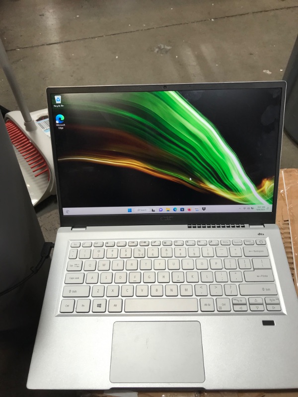 Photo 2 of Acer Swift 3 Intel Evo Thin & Light Laptop, 14" Full HD, Intel Core i7-1165G7, Iris Xe Graphics, 8GB LPDDR4X, 256GB NVMe SSD, Wi-Fi 6, Fingerprint Reader, Back-lit KB