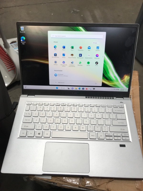 Photo 3 of Acer Swift 3 Intel Evo Thin & Light Laptop, 14" Full HD, Intel Core i7-1165G7, Iris Xe Graphics, 8GB LPDDR4X, 256GB NVMe SSD, Wi-Fi 6, Fingerprint Reader, Back-lit KB