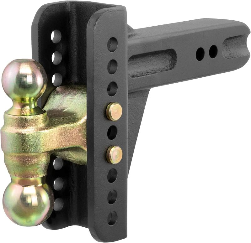 Photo 1 of CURT 45902 Adjustable Trailer Hitch Ball Mount, 2-1/2-Inch Receiver, 6-Inch Drop, 2 and 2-5/16-Inch Balls,  , Black **SIZE NOT AVAILABLE**
