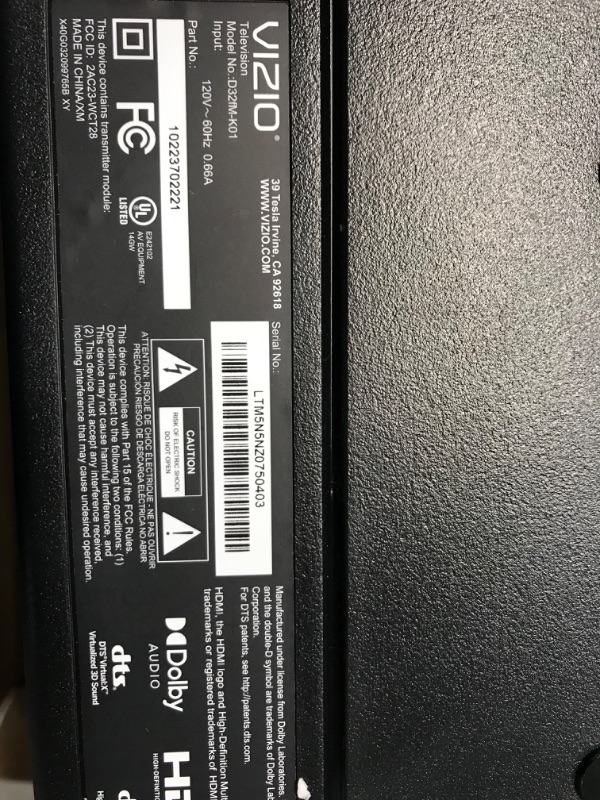 Photo 1 of VIZIO 32-inch D-Series Full HD 1080p Smart TV with Apple AirPlay and Chromecast Built-in, Alexa Compatibility, D32fM-K01, 2023 Model 32 inch