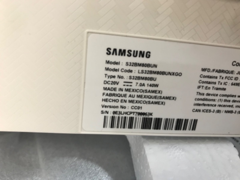 Photo 10 of  ***No remote included.***
SAMSUNG M8 Series 32-Inch 4K UHD Smart Monitor & Streaming TV with Slim-fit Webcam for PC-Less Experience, Netflix, HBO, Prime VOD, & More, Apple Airplay, WiFi, BT, Built-in Speakers, 2022, Blue Daylight Blue 32-inch M80B Adjust