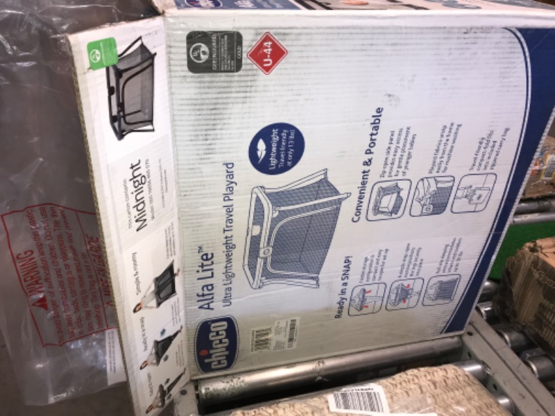 Photo 1 of Chicco Alfa Lite® Lightweight Travel Playard, Portable Playpen for Babies and Toddlers, Snap-Open/Compact Fold Design,13 lbs., Baby Travel Essential | Midnight/Navy