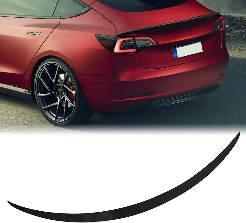 Photo 1 of 2022- Tesla Model 3 Spoiler for Tesla Model 3 Tail Wing Rear Trunk Lid Spoiler Wing Fits Model 3