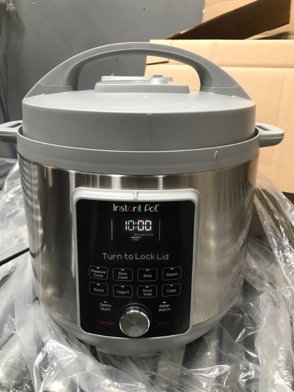 Photo 2 of ***DAMAGED*** Instant Pot Duo Plus, 6-Quart Whisper Quiet 9-in-1 Electric Pressure Cooker, Slow Cooker, Rice Cooker, Steamer, Sauté, Yogurt Maker, Warmer & Sterilizer, Free App with 1900+ Recipes, Stainless Steel
