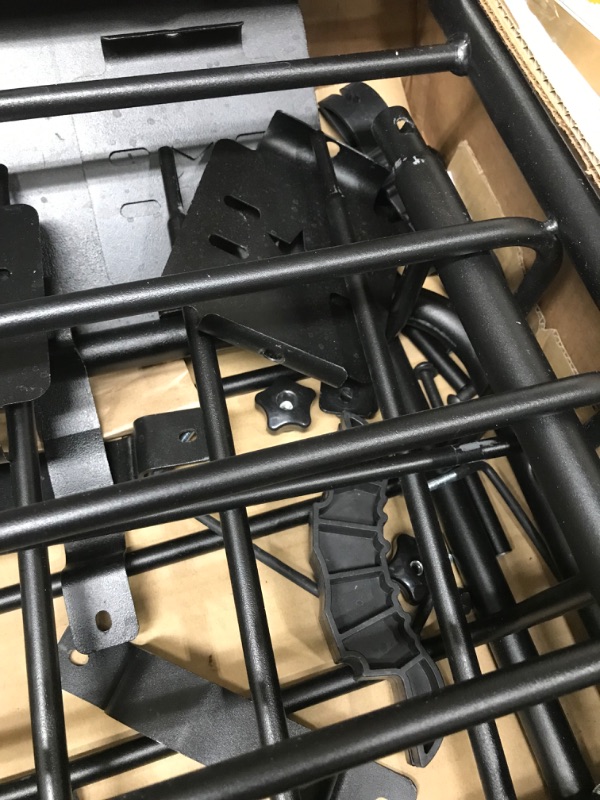 Photo 2 of *** USED LOOSE OR MISSING HARDWARE *** *** PARTS ONLY *** VEVOR Roof Rack Cargo Basket, 64" x 39" x 6" Rooftop Cargo Carrier with Extension, Heavy-Duty 200 LBS Capacity Universal Roof Rack Basket, Luggage Holder for SUV, Truck, Vehicle 64in