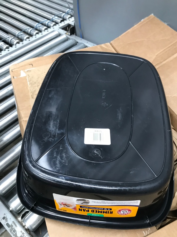 Photo 2 of *** USED *** *** MISSING HIGH SIDES *** Petmate Arm & Hammer Rimmed Wave Cat Litter Box, Large Cat Litter Box With High Walls, Non-Stick Sifting Litter Box in ONE Pieces, Easy to Clean Litter Pan