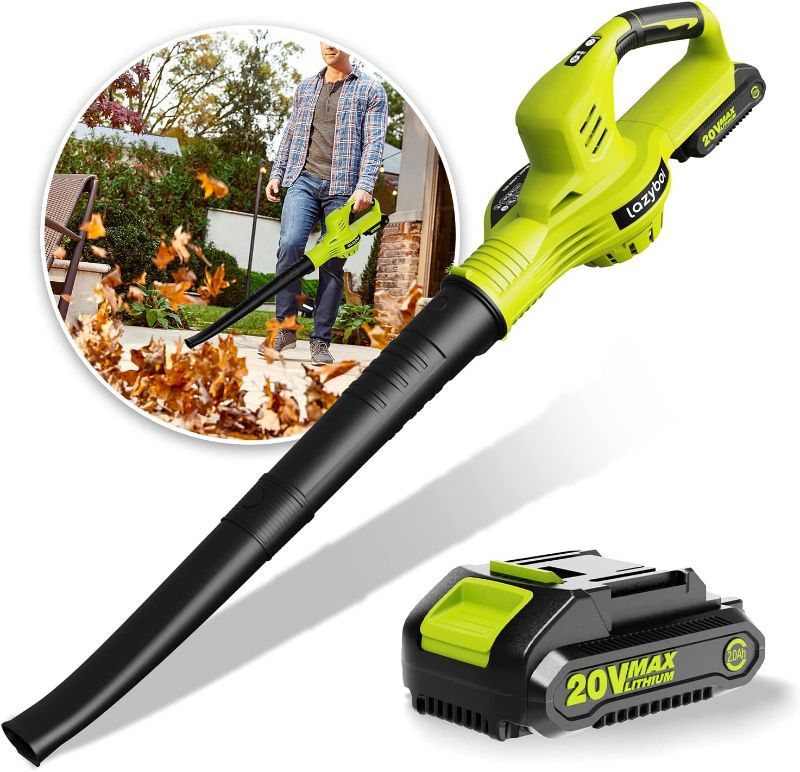 Photo 1 of ***TESTED/ POWERS ON***Cordless Leaf Blower, 150MPH Electric Mini Leaf Blower with Battery and Charger, 2 Speed Mode, Battery Powered Leaf Blowers for Lawn Care, Patio, Blowing Leaves and Snow