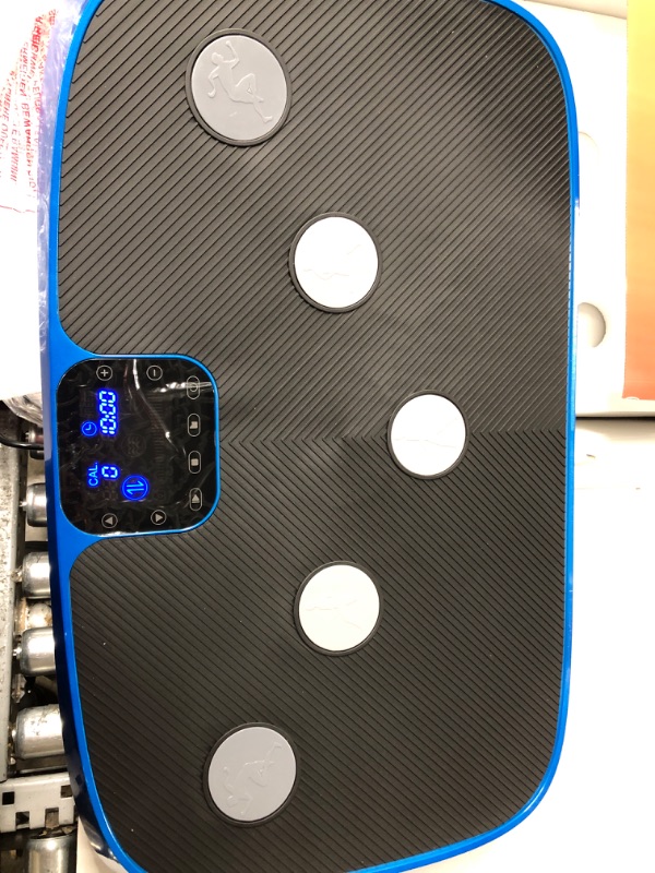Photo 4 of ***TESTED/ P[OWERS ON***LifePro Rumblex 4D Vibration Plate Exercise Machine - Triple Motor Oscillation, Linear, Pulsation + 3D/4D Vibration Platform | Whole Body Vibration Machine for Home, Weight Loss & Shaping BLUE