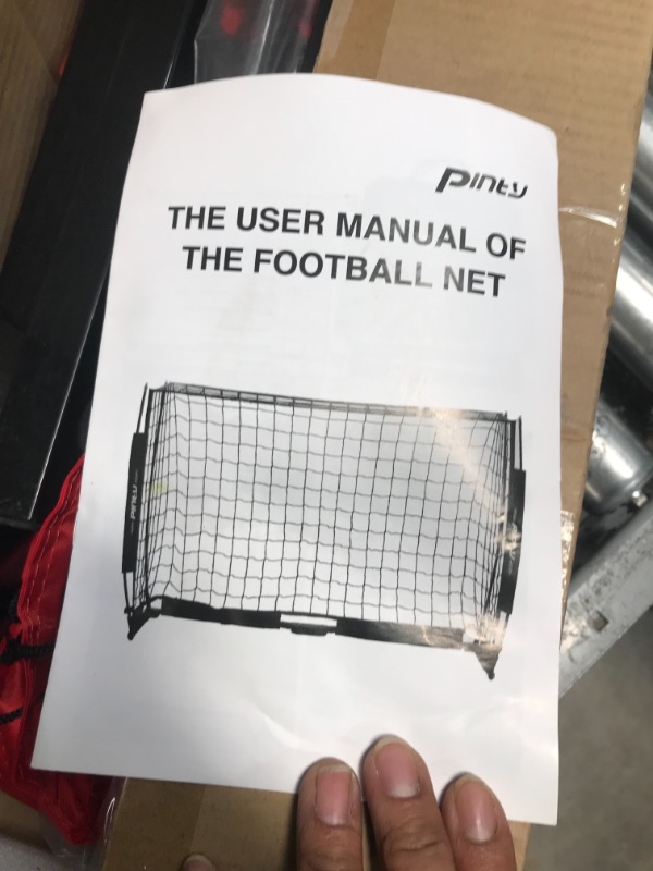 Photo 2 of **** USED **** ** ITEM IS SIMILAR TO STOCK PHOTO ** PowerNet Soccer Goal | Portable Net Collapsible Metal Base | Quick Setup Ultra Portable | Full Size Framed Soccer Goal | 1 Goal + 1 Carry Bag 12x6 FT