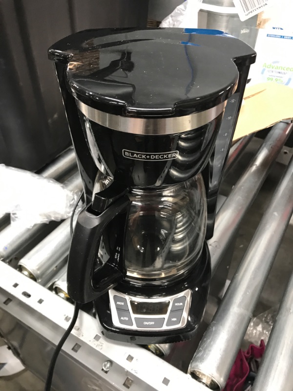 Photo 3 of **USED**
Black+Decker CM1160B 12-Cup Programmable Coffee Maker, Black/Stainless Steel