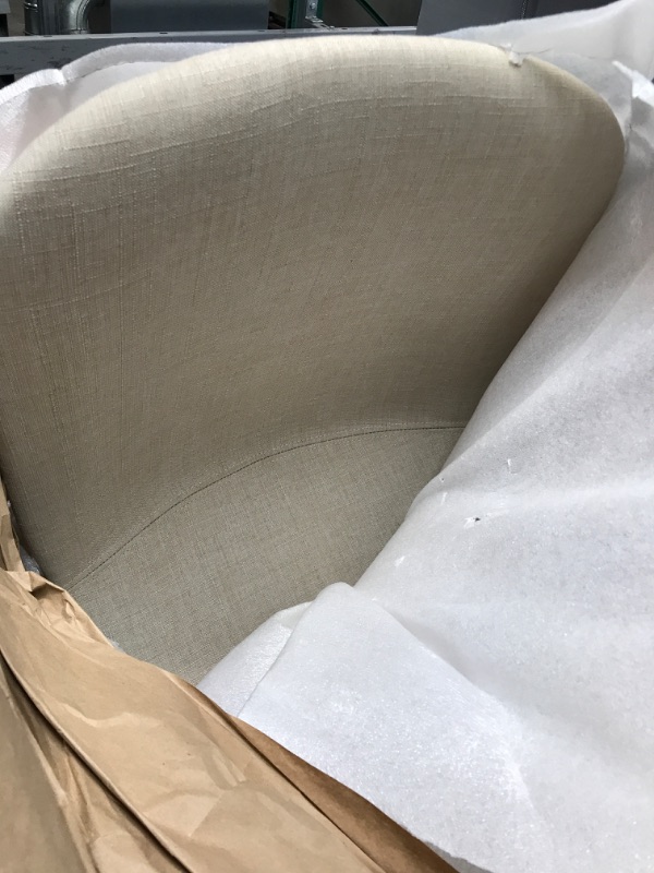 Photo 1 of **SEE NOTES**
SIMPLIHOME Randolph Mid Century Modern Bentwood Counter Height Stool (Set of 2) in Natural Linen Look Fabric Natural 26 inch