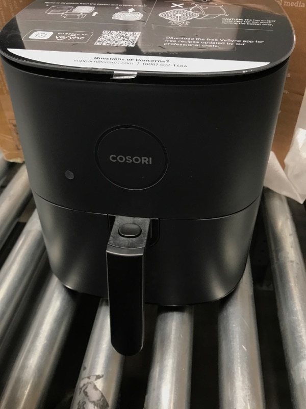 Photo 2 of COSORI Air Fryer Pro LE 5-Qt, for Quick and Easy Meals, UP to 450?, Quiet Operation, 85% Oil less, 130+ Exclusive Recipes, 9 Customizable Functions in 1, Compact, Dishwasher Safe, Gray