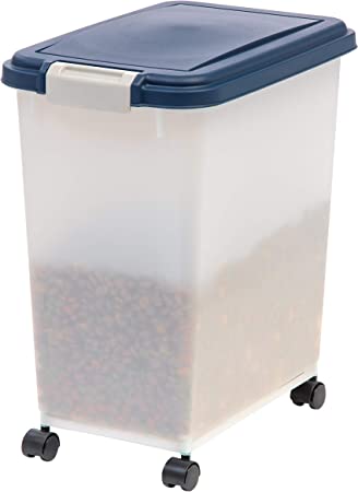 Photo 1 of **NOT COLOR IN STOCK PHOTO**
25 Lbs / 33 Qt WeatherPro Airtight Pet Food Storage Container with Attachable Casters, For Dog Cat Bird and Other Pet Food Storage Bin, Keep Pests Out, Easy Mobility, BPA Free
**MISSING PARTS**
