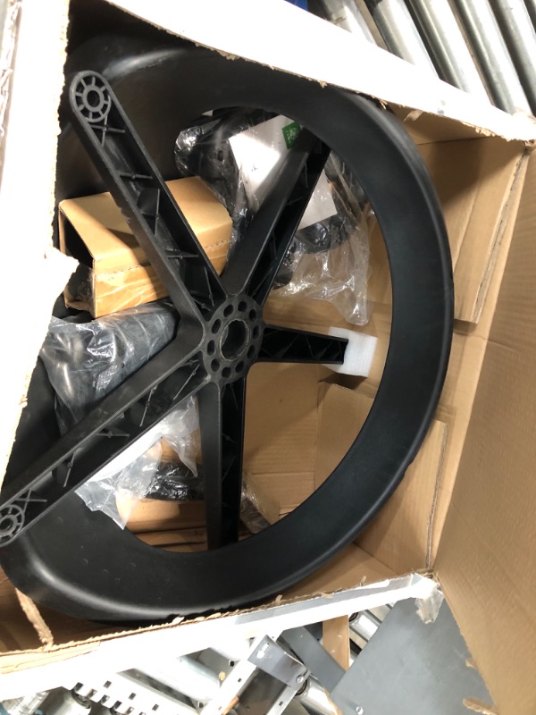 Photo 3 of Gaiam Ultimate Balance Ball Chair (Standard or Swivel Base Option) - Premium Exercise Stability Yoga Ball Ergonomic Chair for Home and Office Desk - 52cm Anti-Burst Ball, Air Pump, Exercise Guide Standard Base (Black)