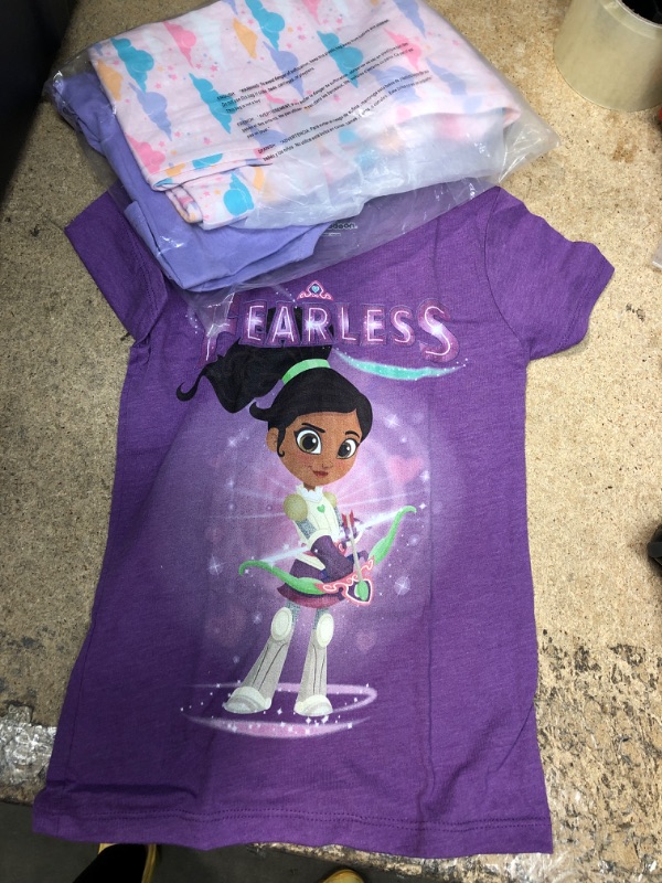 Photo 3 of Bundle of 2 clothing items 
Nickelodeon Fearless Princess Knight Nella Girls Short Sleeve Tee Shirt Small Purple Berry
Shimmer and Shine girls Kids Girls Top & Legging Set 10 Years Lilac