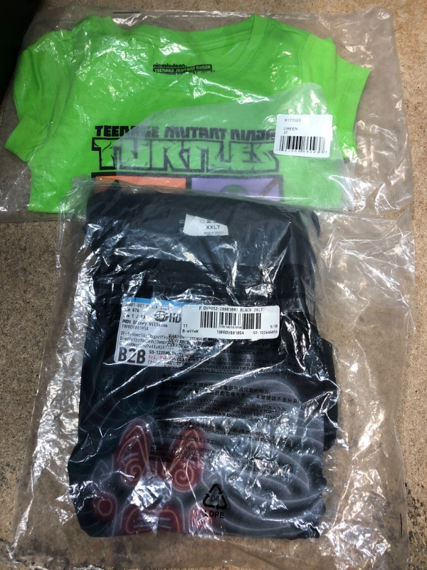 Photo 3 of BUNDLE OF 2 CLOTHES ITEMS 
Teenage Mutant Ninja Turtles boys Short Sleeve Graphic T-shirt 3T 
Disney Big & Tall Villains Neon Cruella Men's Tops Short Sleeve Tee Shirt XX-Large Big Tall Black