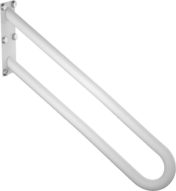 Photo 1 of 28 Inch U Shaped Handrail for 1-5 Steps - 1.25" Tube, ZUEXT Oil Rubbed White Stainless Steel Safety Grab Bar for Stairs, Wall Mounted Hand Railing for Outdoor Garage Entry Interior Exterior Stairway
