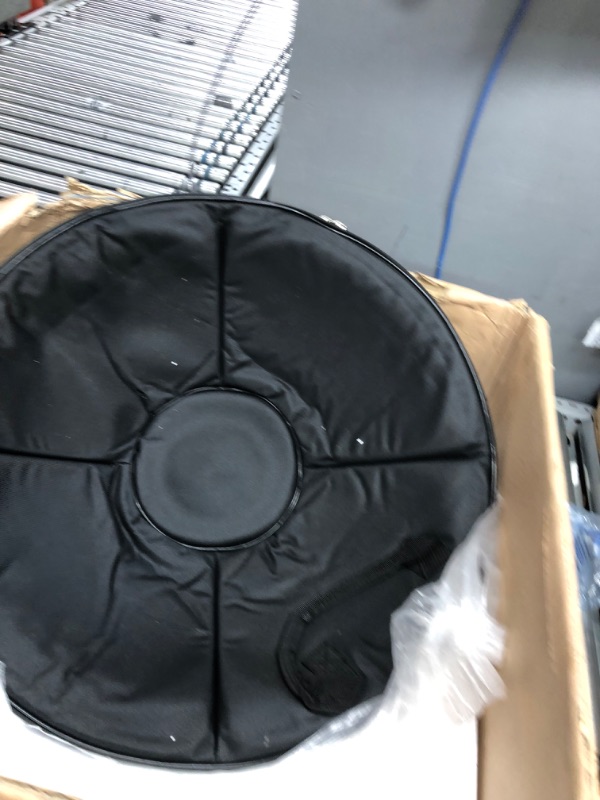 Photo 4 of **DUST CLOTH MISSING**
AS TEMAN HANDPAN, Handpan drum instrument in D Minor 9 Notes 432Hz 22 inches Steel Hand Drum with Soft Hand Pan Bag, 2 handpan mallet,Handpan Stand,dust-free cloth,gold … 432Hz G-STL-9