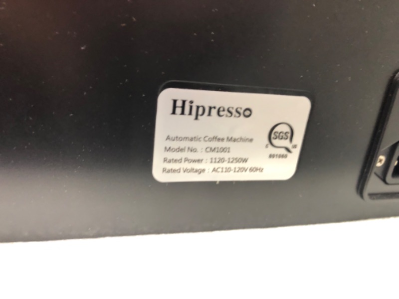 Photo 2 of **PARTS ONLY/ SEE NOTES****
Geekpure Hipresso Super Fully Automatic Espresso Coffee Machine-7"