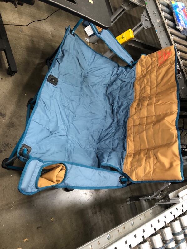 Photo 2 of **TESTED AND FUNCTIONAL**
Kelty Low-Love Seat Camping Chair - Portable, Folding Chair for Festivals, Camping and Beach Days Tapestry / Canyon Brown