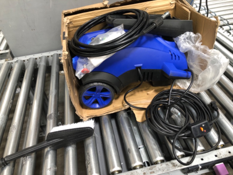 Photo 3 of **MISSING PARTS** SPECILITE Electric Pressure Power Washer - 1800W High Power Washer with TSS, 2000 PSI 1.76 GPM Car Washer Cleaner for Home, Driveway, Fence, Patio Furniture, Garden, Glass (Blue)
